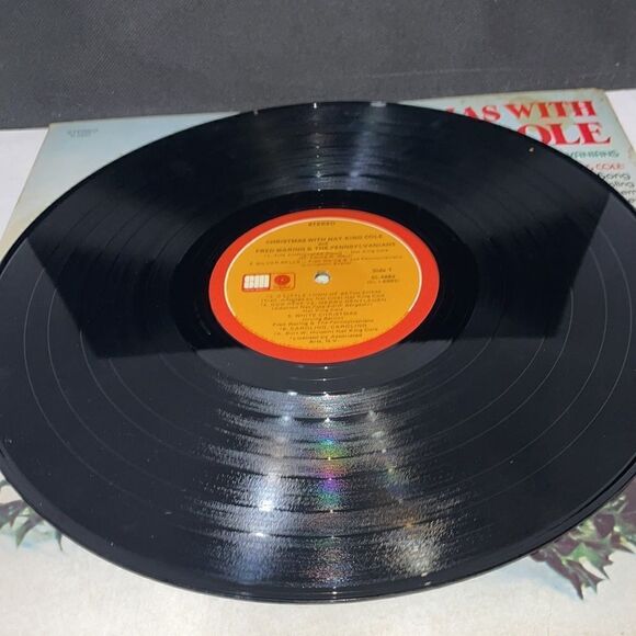 Christmas with Nate king Cole vinyl record - Picture 8 of 8